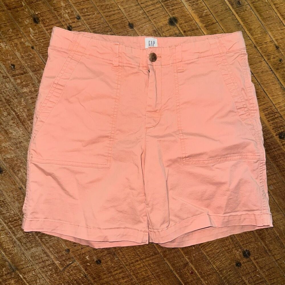 GAP High Waist Women's Shorts - Light Coral Pink